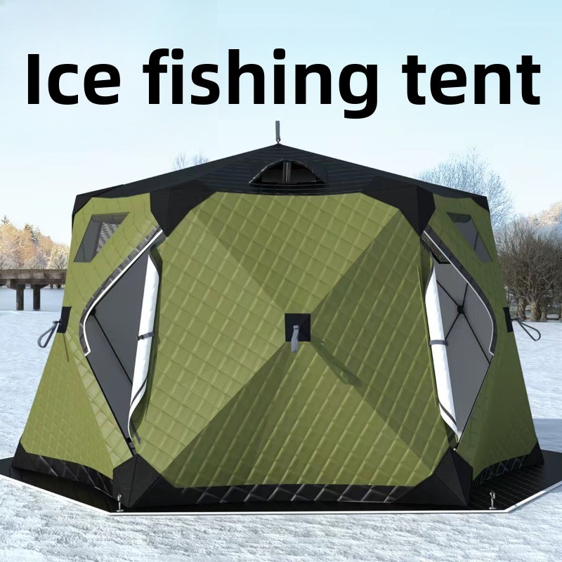 Fishing Equipment Needed - Zeshoekige ijsvishut – Verdikte tent, outdoor
