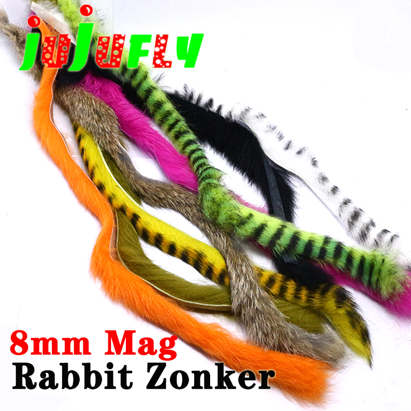 Fishing Equipment Kit - 3strips/pack Vliegvisbindset Magnum Zonker Konijnstrips 8mm