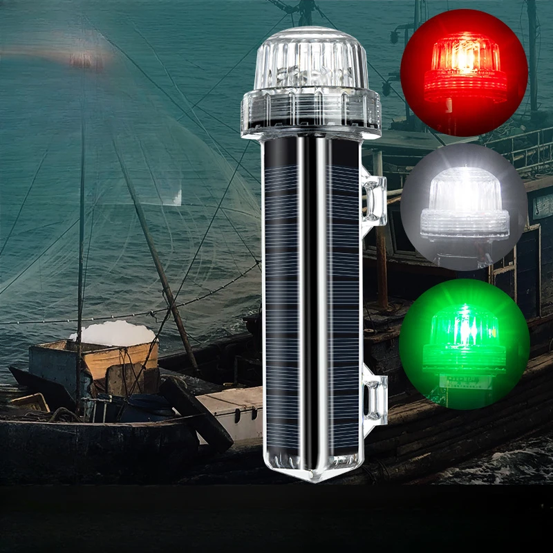 Fishing Equipment For Beginners - Nieuwe Solar Ocean Signaallicht Navigatie Signaallicht