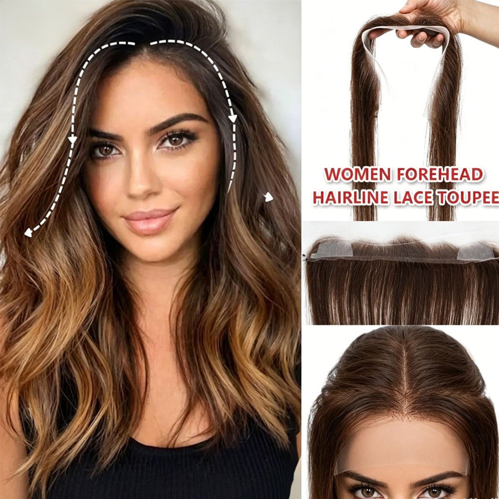 Fishing Line - 100% Echt Haar Haarlijn Topper Met