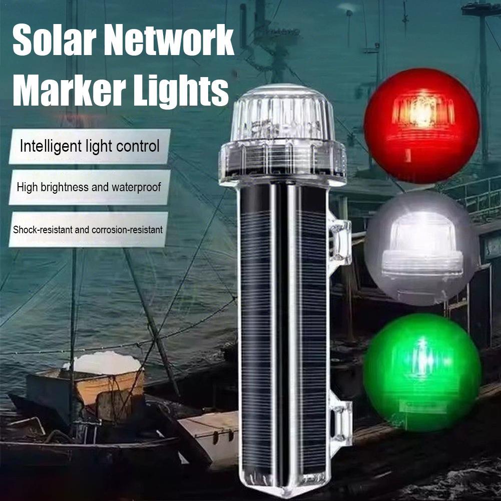Fishing Equipment For Beginners - Solar Ocean Signaallicht Navigatie Signaallicht Waterdicht