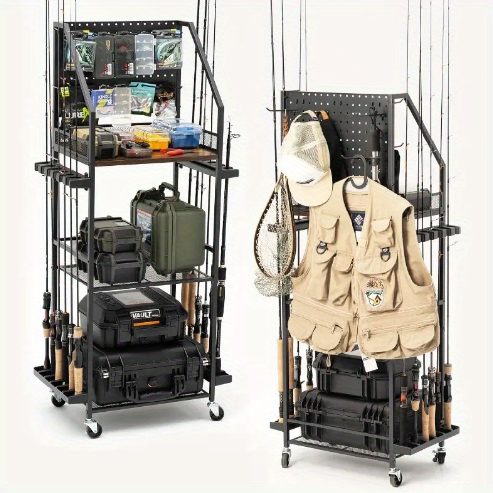 Fishing Equipment Holder - Hengelsteunen voor garage, hengelhouders voor 12