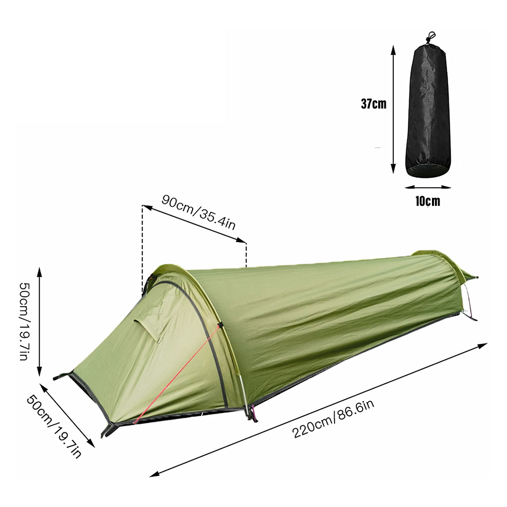 Fishing Equipment Needed - 850 g ultralichte 1-persoonstent voor wandelen,