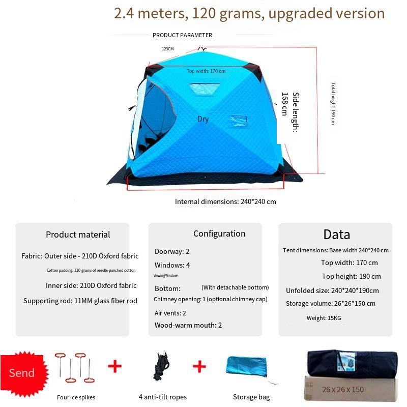 Sneeuwvishuis Koudbestendige e - Fishing Equipment Needed recensie en prijs